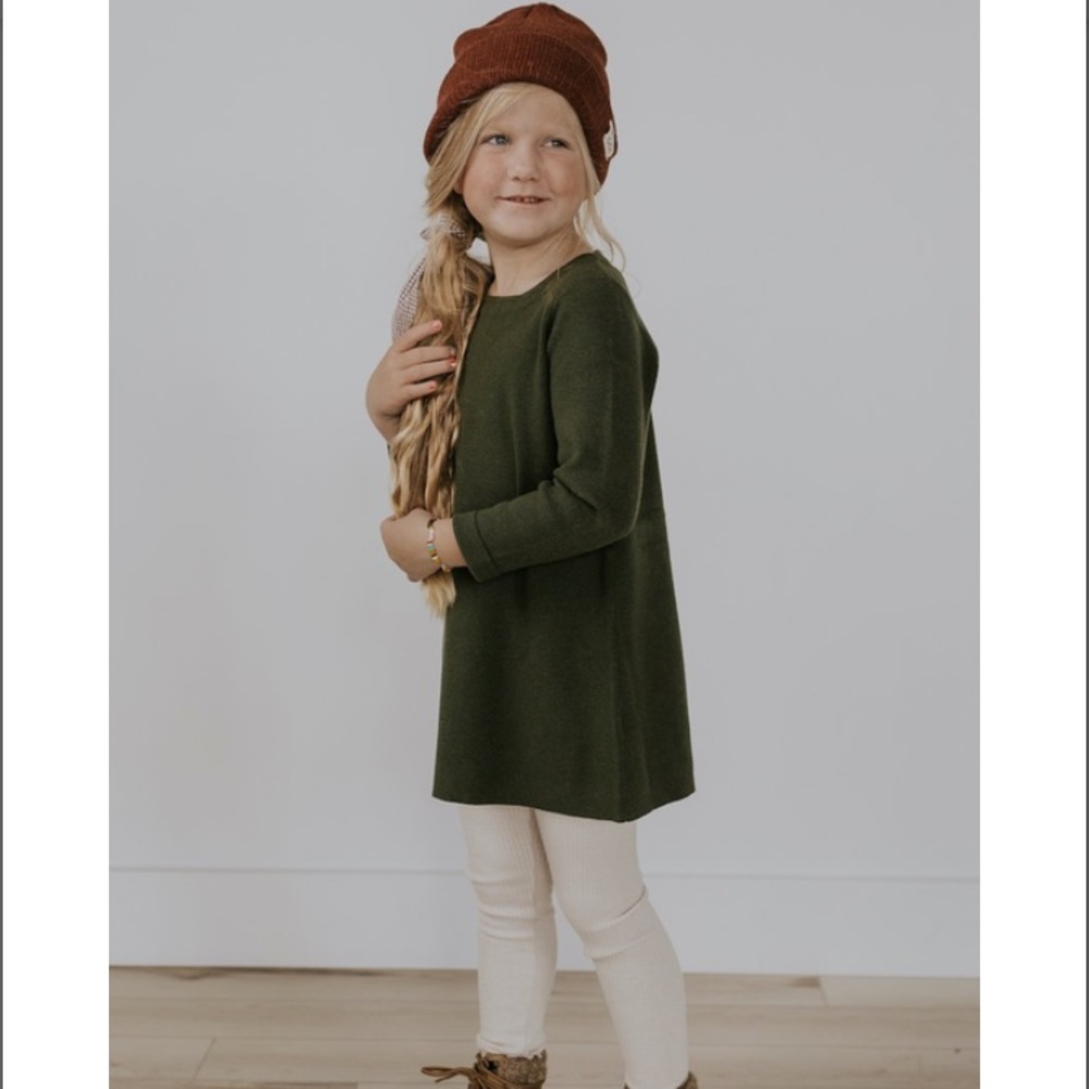 Brand new ROOLEE KIDS OLIVE GREEN DRESS 9-10